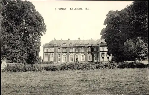 Ak Tôtes Seine Maritime, Schloss