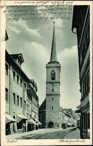 Ak Erfurt in Thüringen, Allerheiligenkirche, Außenansicht