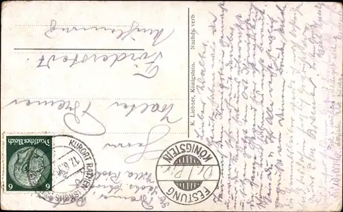 Ak Rathen an der Elbe Sächsische Schweiz, Lilienstein, Panorama, Geschichte