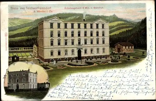 Ak Mohlsdorf Teichwolframsdorf in Thüringen, Blick zum Erholungsheim