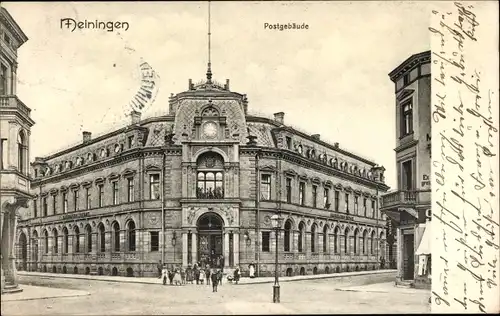 Ak Meiningen in Südthüringen, Postgebäude