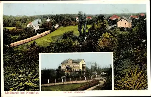 Ak Lindhardt Naunhof im Kreis Leipzig, Ansicht vom Kurhaus, Ortschaft