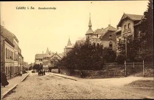 Ak Colditz in Sachsen, Dresdner Straße