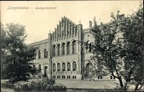 Ak Bad Langensalza in Thüringen, Realgymnasium