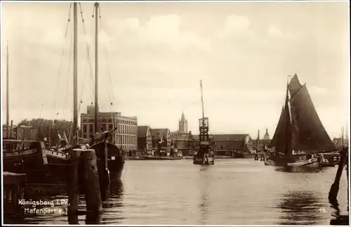 Ak Kaliningrad Königsberg Ostpreußen, Hafen