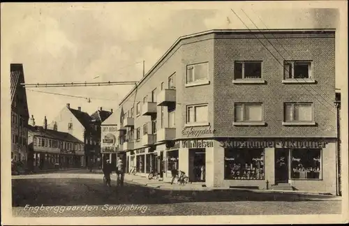 Ak Saxkjøbing Sakskøbing Dänemark, Engberggaarden, Geschäft Nielsen