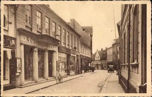 Ak Randers Dänemark, Brodregade, Geschäfte