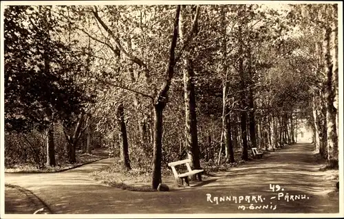 Foto Ak Pärnu Pernau Estland, Rannapark