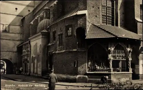 Ak Kraków Krakau Polen, Kosciol sw. Barbary