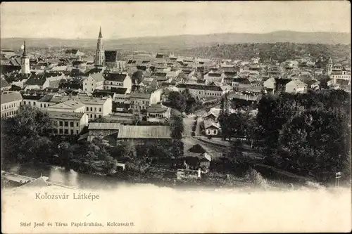 Ak Kolozsvár Cluj-Napoca Klausenburg Rumänien, Latkepe, Gesamtansicht