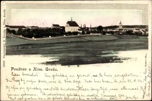 Ak Havlíčkův Brod Německý Brod Deutschbrod Region Hochland, Gesamtansicht