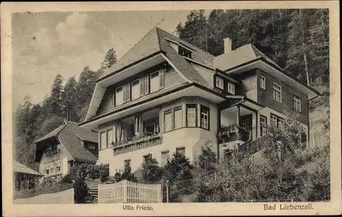 Ak Bad Liebenzell im Schwarzwald, Villa Friede