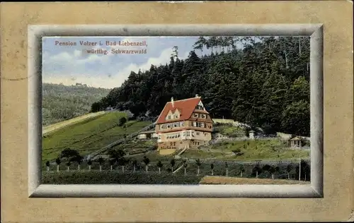 Ak Bad Liebenzell im Schwarzwald, Pension Volzer