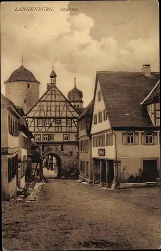 Ak Langenburg in Württemberg, Stadttor