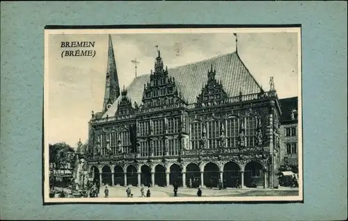 Ak Hansestadt Bremen, Rathaus