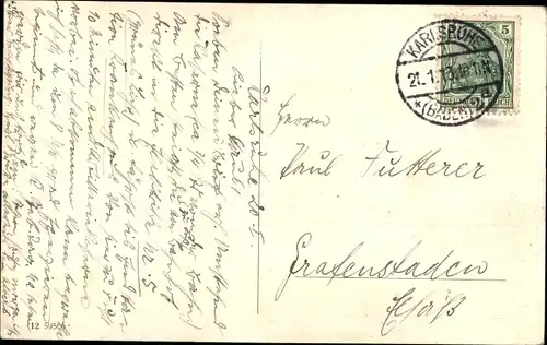 Ak Karlsruhe Baden Württemberg, Telegraphen Kaserne