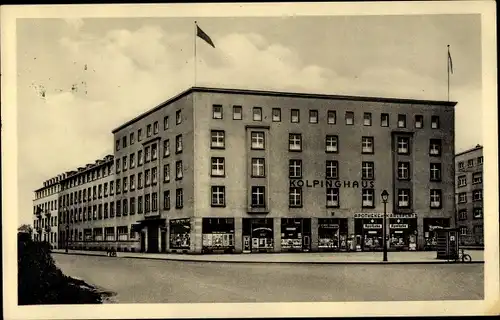 Ak Karlsruhe in Baden Württemberg, Blick auf das Kolpinghaus, Karlstraße 115, Apotheke