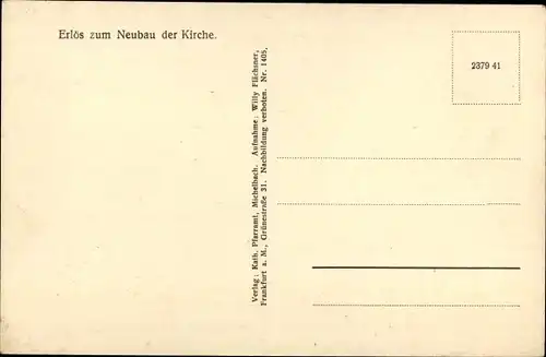 Ak Michelbach Gaggenau im Murgtal, Lindenplatz, Kirche