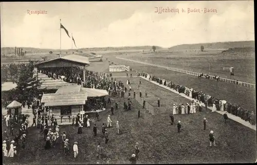 Ak Iffezheim am Rhein, Rennplatz