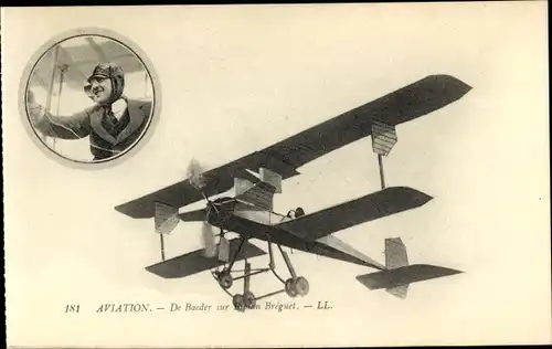 Ak Aviation, De Baeder sur Biplan Breguet, Doppeldecker, Pilot