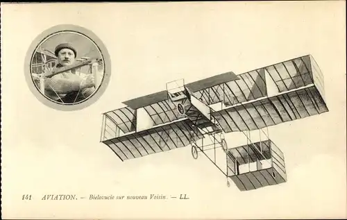 Ak Aviation, Bielovucie sur nouveau Voisin, Doppeldecker, Flugpionier