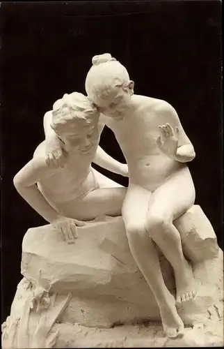 Ak Plastik, Vid källan, Liebespaar