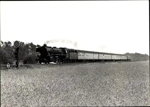 Foto Ak Dampflokomotive in Fahrt, 042 245 des Bw Rheine mit E 3259