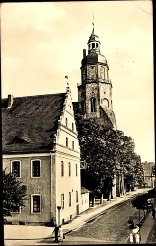 Ak Herzberg Elster, vom Karl Marx Platz in die Kirchstraße