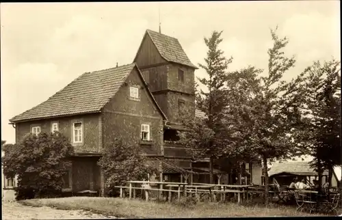 Ak Arnstadt in Thüringen, Gaststätte Riechheimer Berg, Außenansicht