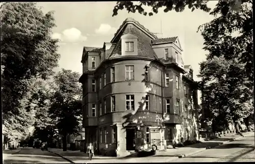 Ak Guben in der Niederlausitz, Blick auf das Postamt