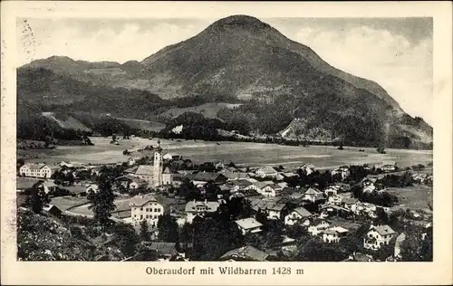 Ak Oberaudorf am Inn Oberbayern, Wildbarren, Gesamtansicht