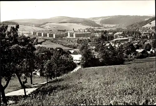 Ak Raschau Markersbach im Erzgebirge, Panorama
