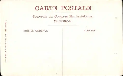 Ak Montreal Québec Kanada, Cardinal Vanutti & Monseigneur Bruchesi, Congres Eucharistique 1910