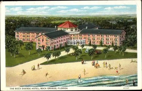 Ak Boca Grande Florida USA, Boca Grande Hotel, Strand