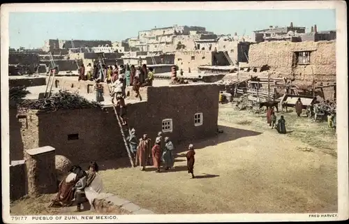 Ak Pueblo of Zuni New Mexico, Dorfansicht