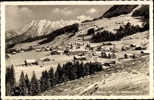 Ak Riezlern Mittelberg Vorarlberg, Nebelhorn, Panorama, Winter