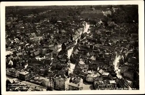 Ak Gotha in Thüringen, Fliegeraufnahme, Panorama