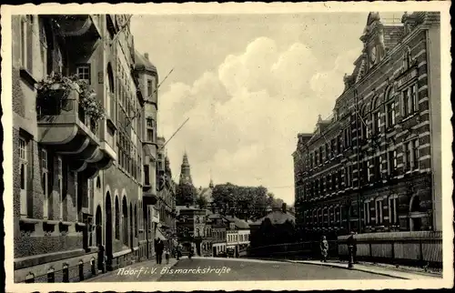 Ak Adorf im Vogtland, Blick in die Bismarckstraße