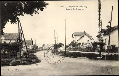 Ak Gièvres Loir et Cher, Route de Chabris