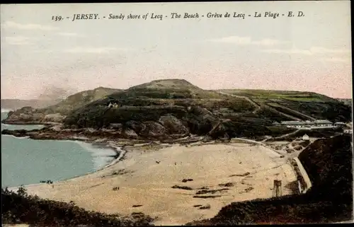 Ak Kanalinsel Jersey, Sandy shore of Lecq, The Beach, Greve de Lecq, La Plage