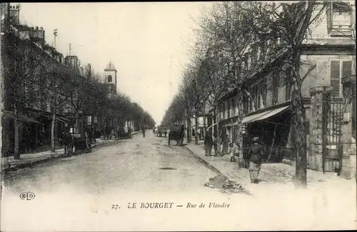 Ak Le Bourget Seine Saint Denis, Rue de Flandre
