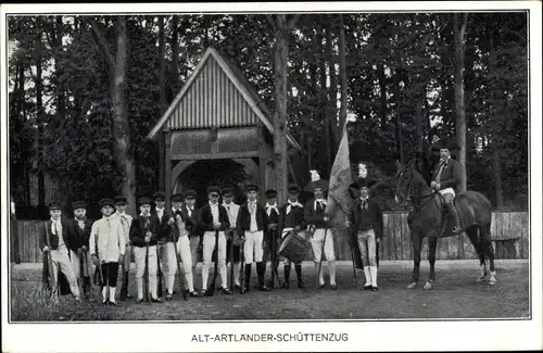 Ak Badbergen im Artland, Artländer Trachtenfest, Schüttenzug