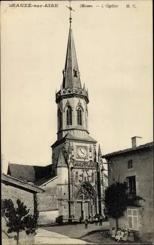 Ak Beauzée sur Aire Beausite Meuse, L'Eglise