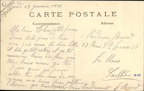 Ak Beauzée sur Aire Beausite Meuse, L'Eglise