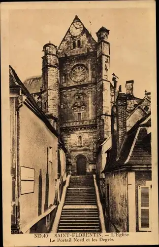 Ak St Florentin, Yonne, L´Eglise