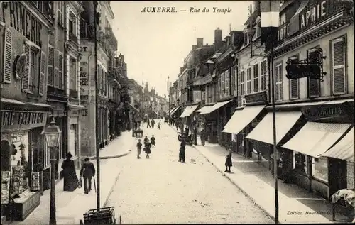 Ak Auxerre Yonne, Rue du Temple