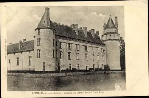 Ak Écuillé Maine et Loire, Chateau du Plessis Bourre, cote sud