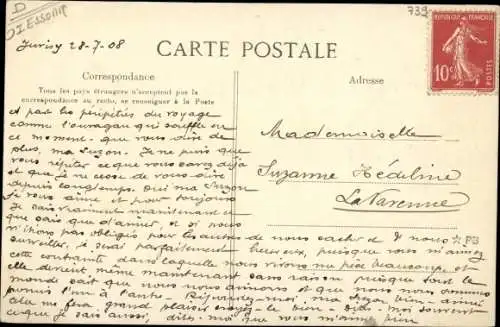 Ak Juvisy Draveil Essonne, Ortspartien, Blumen