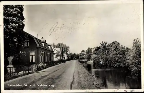 Ak Leimuiden Kaag en Braassem Südholland, W. v. d. Velden weg