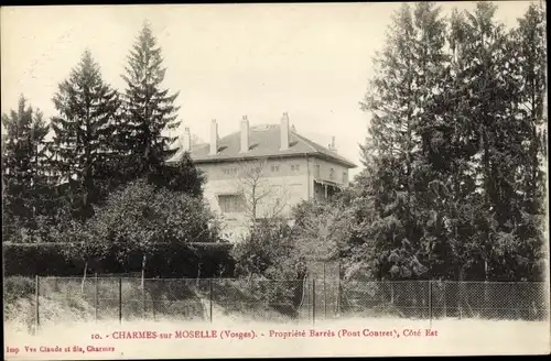 Ak Charmes Vosges, Propriete Barres, Cote Est